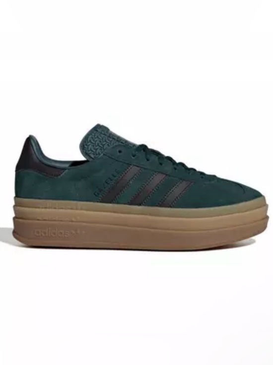 adidas Shoes - NWT Adidas Originals Gazelle Bold "Aurora Ivy/Core Black/Gum" Women's Shoe